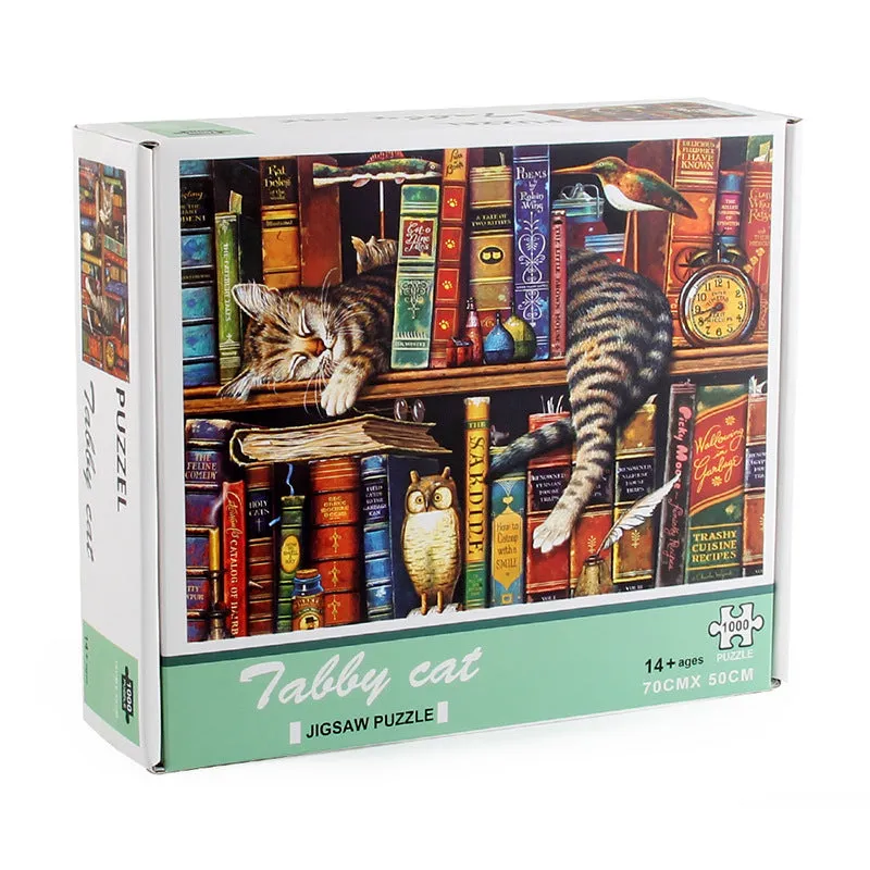 1000-piece lazy cat sorting puzzle and decompression game