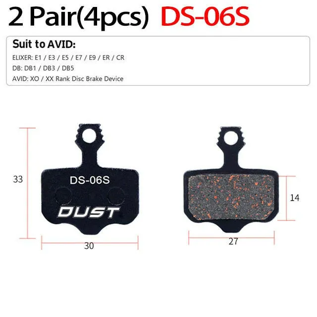 2 Pair (4pcs) MTB Bicycle Hydraulic Disc Ceramics Brake Pads For b01s SRAM AVID HAYES  Magura ZOOM Cycling Bike Part