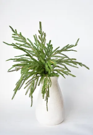 20" Faux Green Norfolk Pine Bush