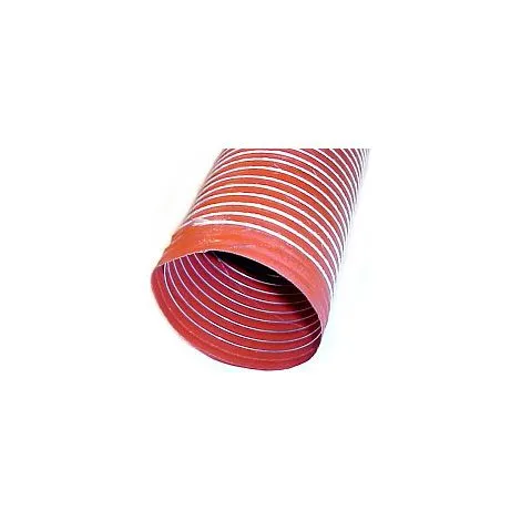 2.5' ID Single-Ply Orange Silicone Duct Hose (11ft)