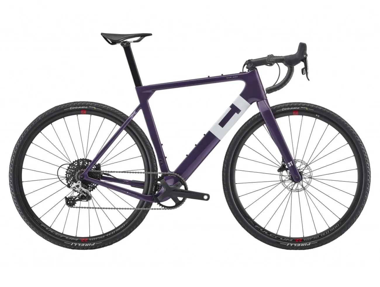 3T BIKE EXPLORO PRIMO GRAVEL BIKE  - GRAPE - SRAM RIVAL 1X11 700C