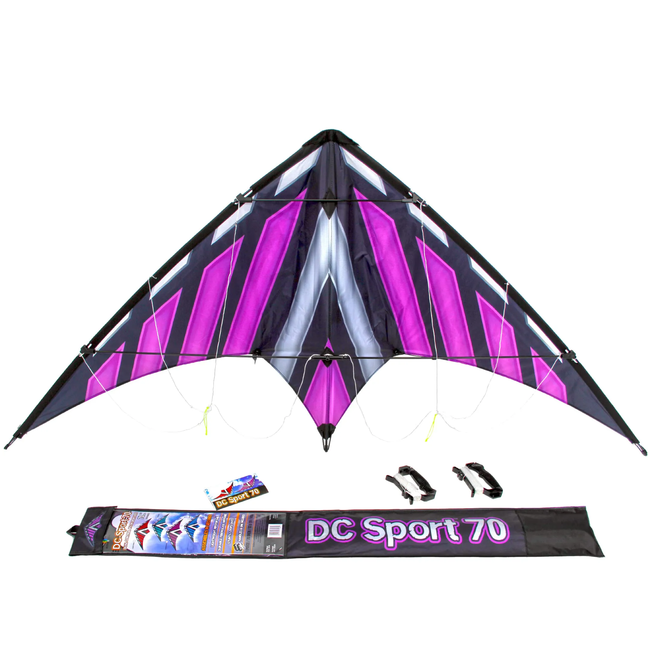 70" DC Sport Dual Control Stunt Kite - Purple