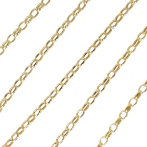 9ct Yellow Gold Belcher Chain - 16 inches