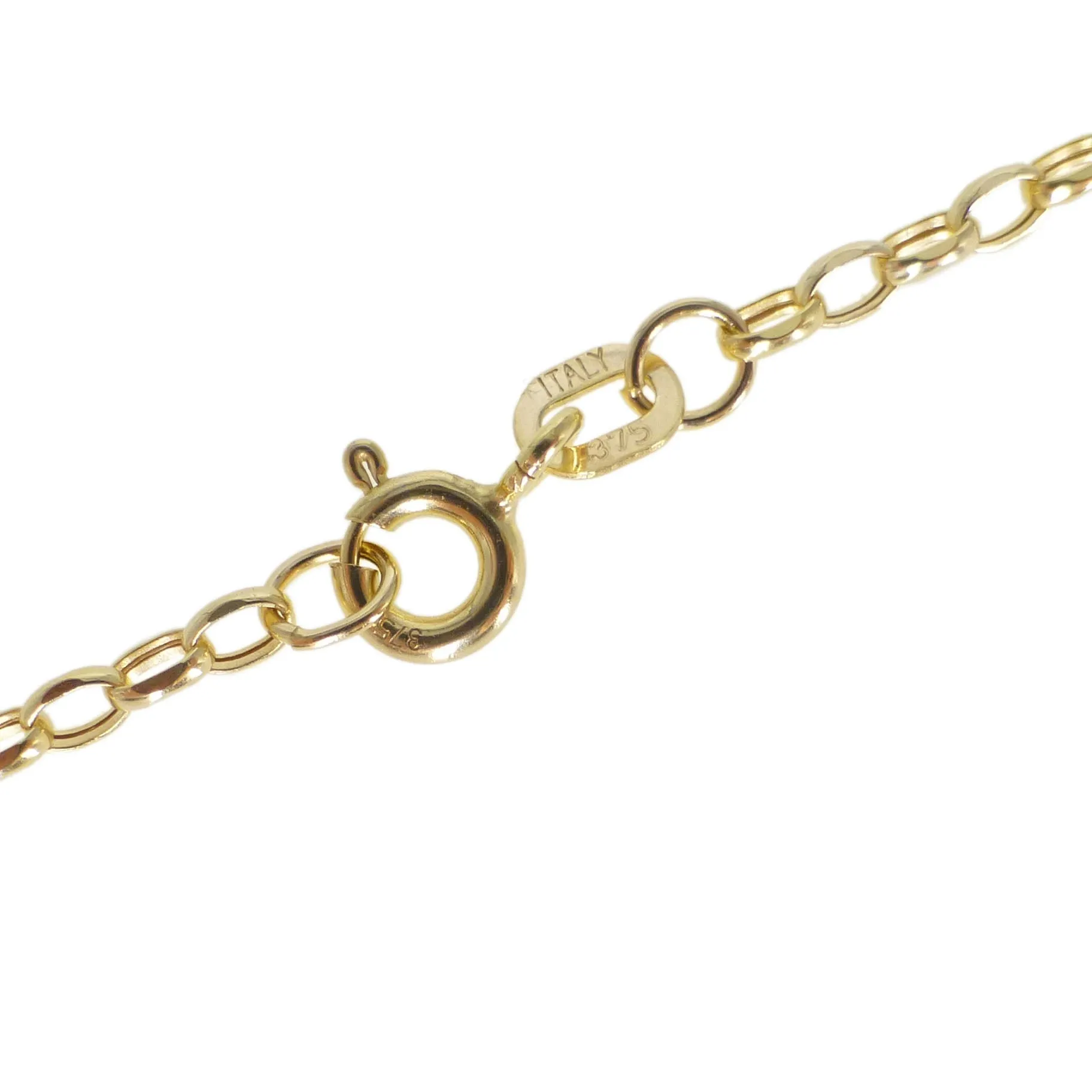 9ct Yellow Gold Belcher Chain - 16 inches