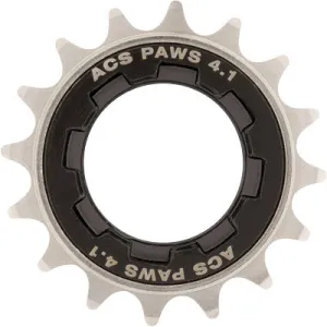 Acs F/W.Paws 4.1,3/32X18T Cromoly,Blk/Nickel Plated Paws 4.1 Bmx Freewheel Acs Freewheel