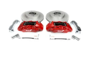 Alcon 16  Toyota Tacoma w/ 17in Wheels 352x30mm Rotors 6-Piston Red Calipers Front Brake Upgrade Kit (alcBKF1551G58)