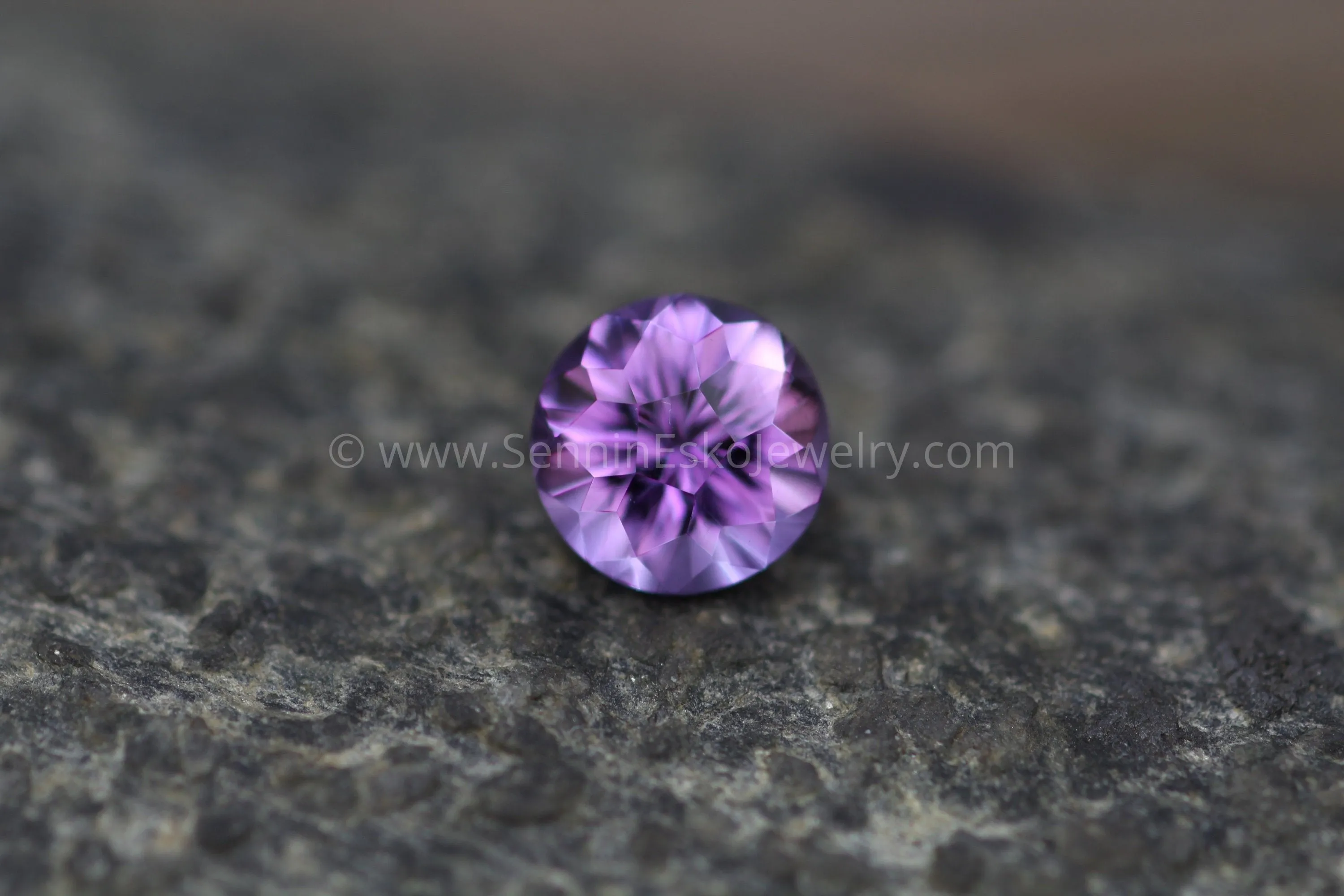 Amethyst Precision Cut Round Gemstone - Precision Cut Amethyst