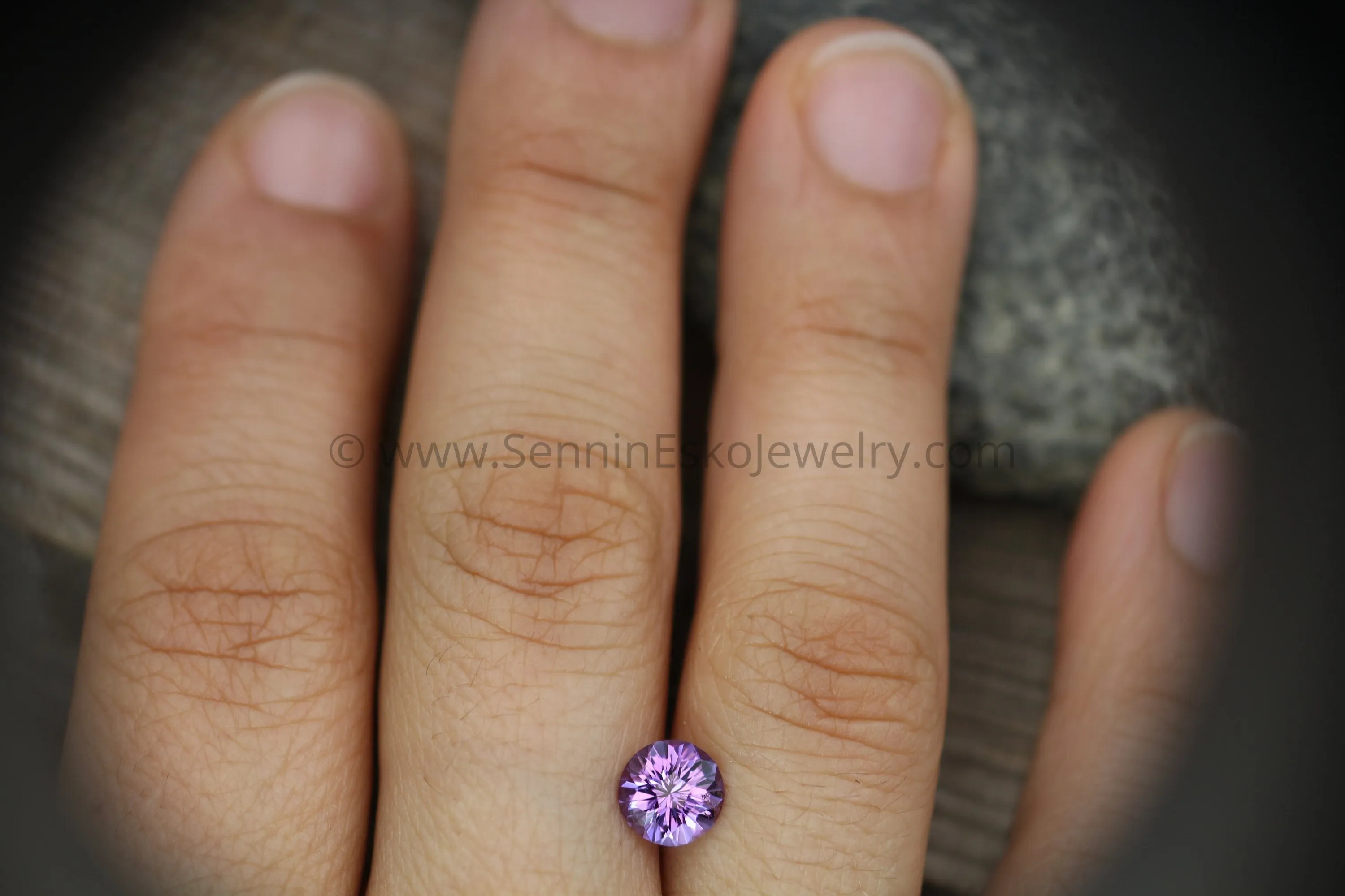 Amethyst Precision Cut Round Gemstone - Precision Cut Amethyst