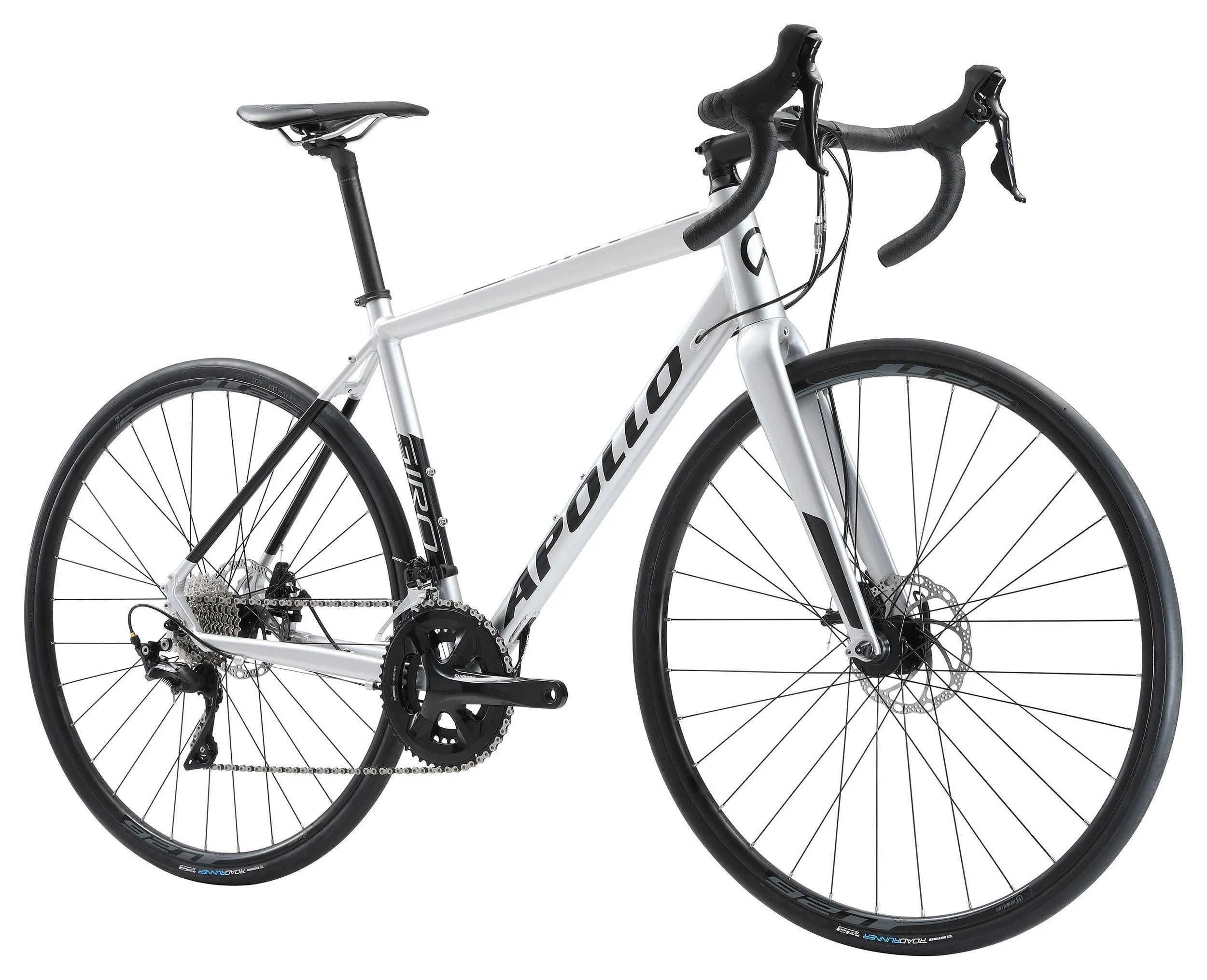 Apollo Giro 30 Road Bike - Gloss Silver / Black