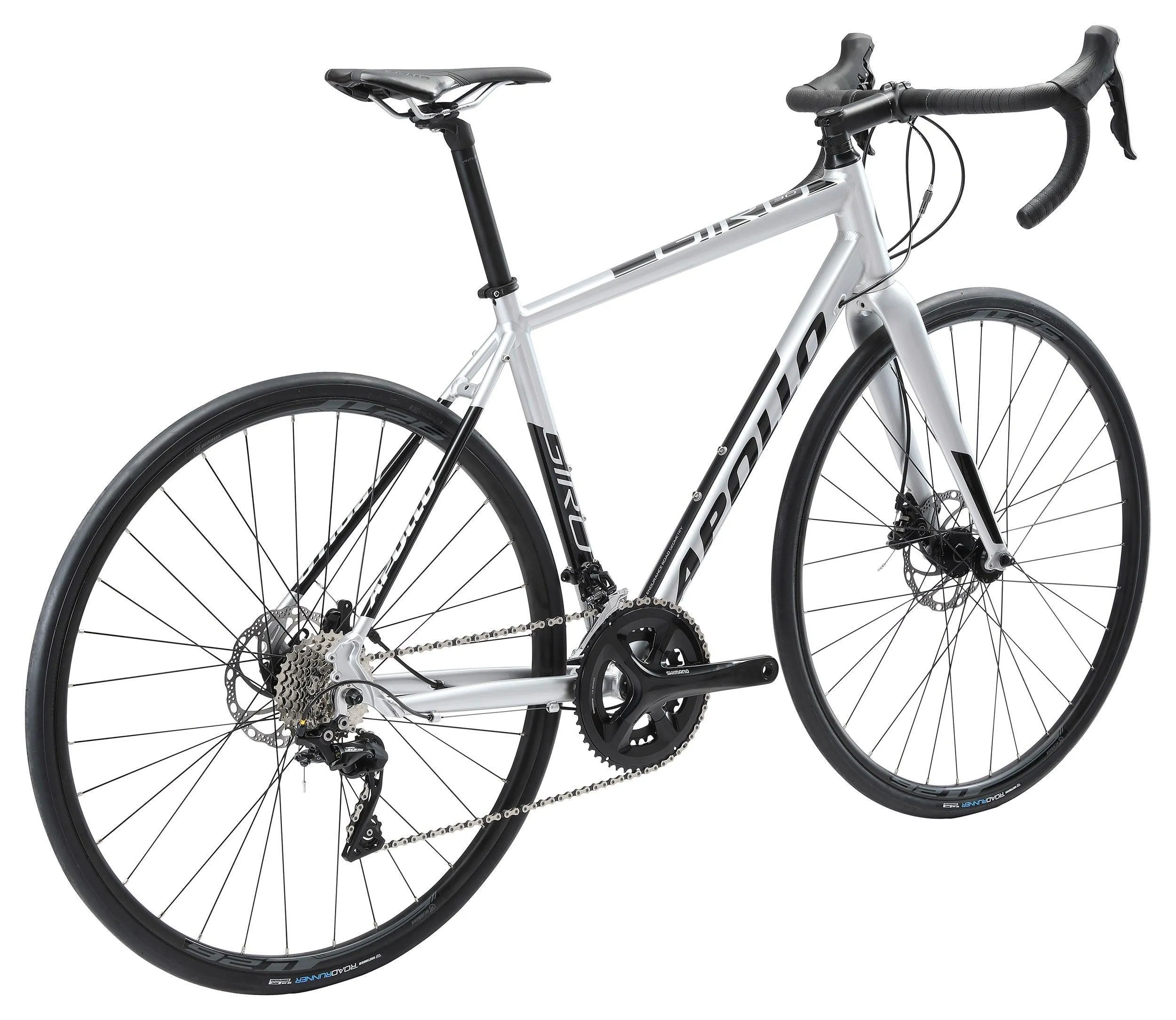 Apollo Giro 30 Road Bike - Gloss Silver / Black