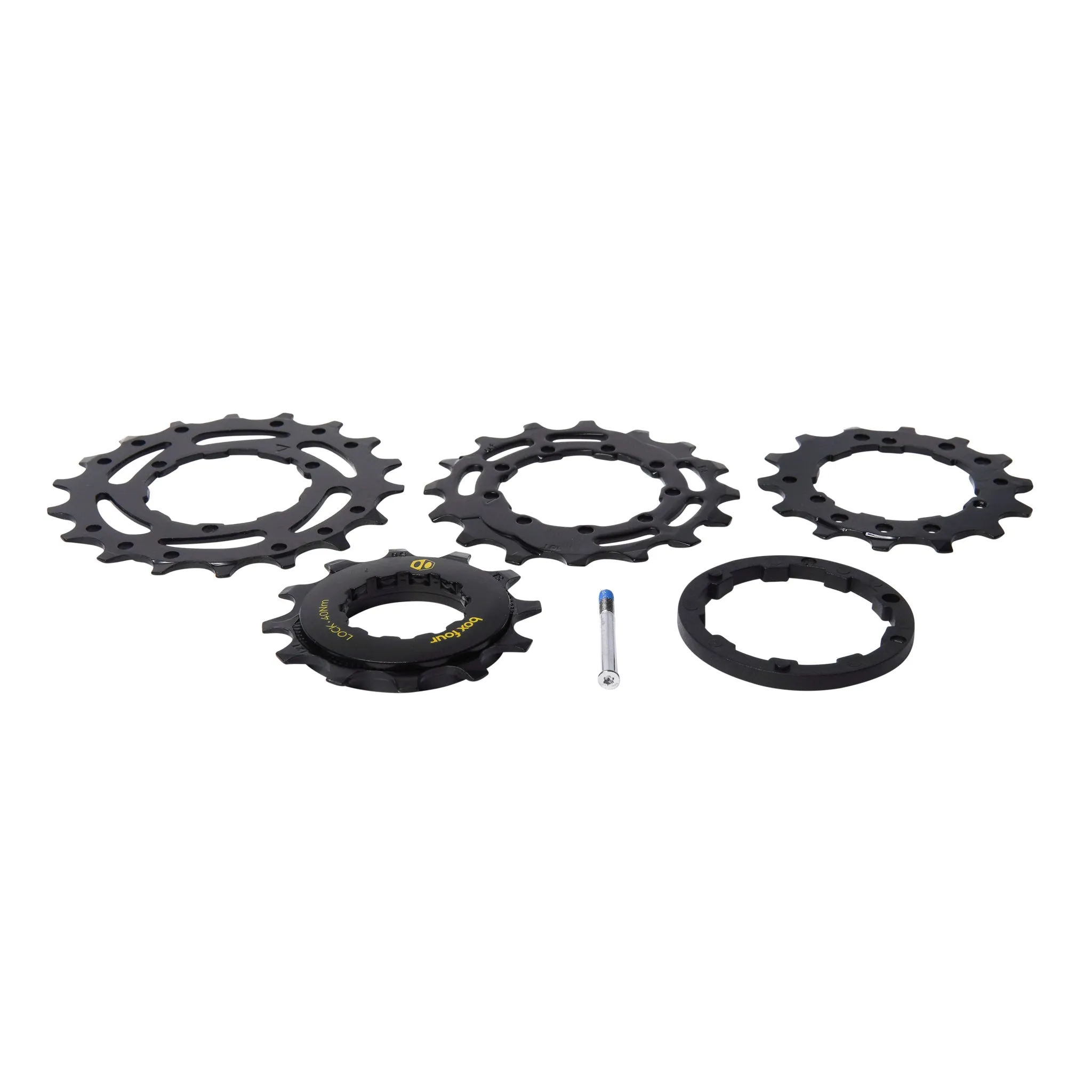 Box Four E-Bike Lockring & Cogs 12T, 14T, 16T, 18T black