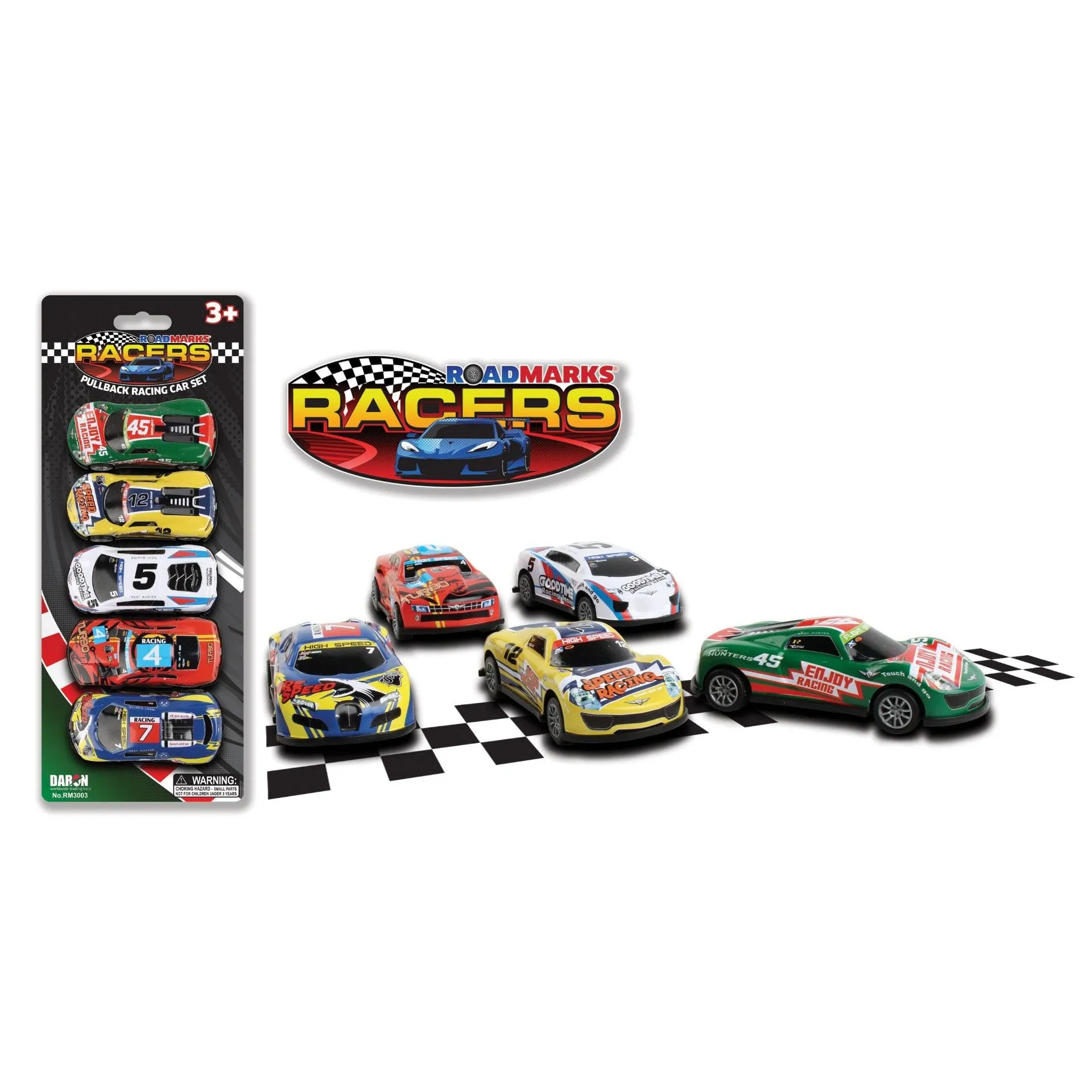 Daron Toys Road Marks Metal 5 Pack Racing Cars