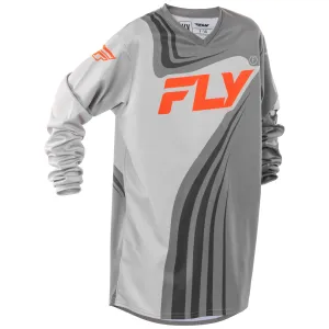 Fly Racing 2025 Youth F-16 Jersey Grey Orange