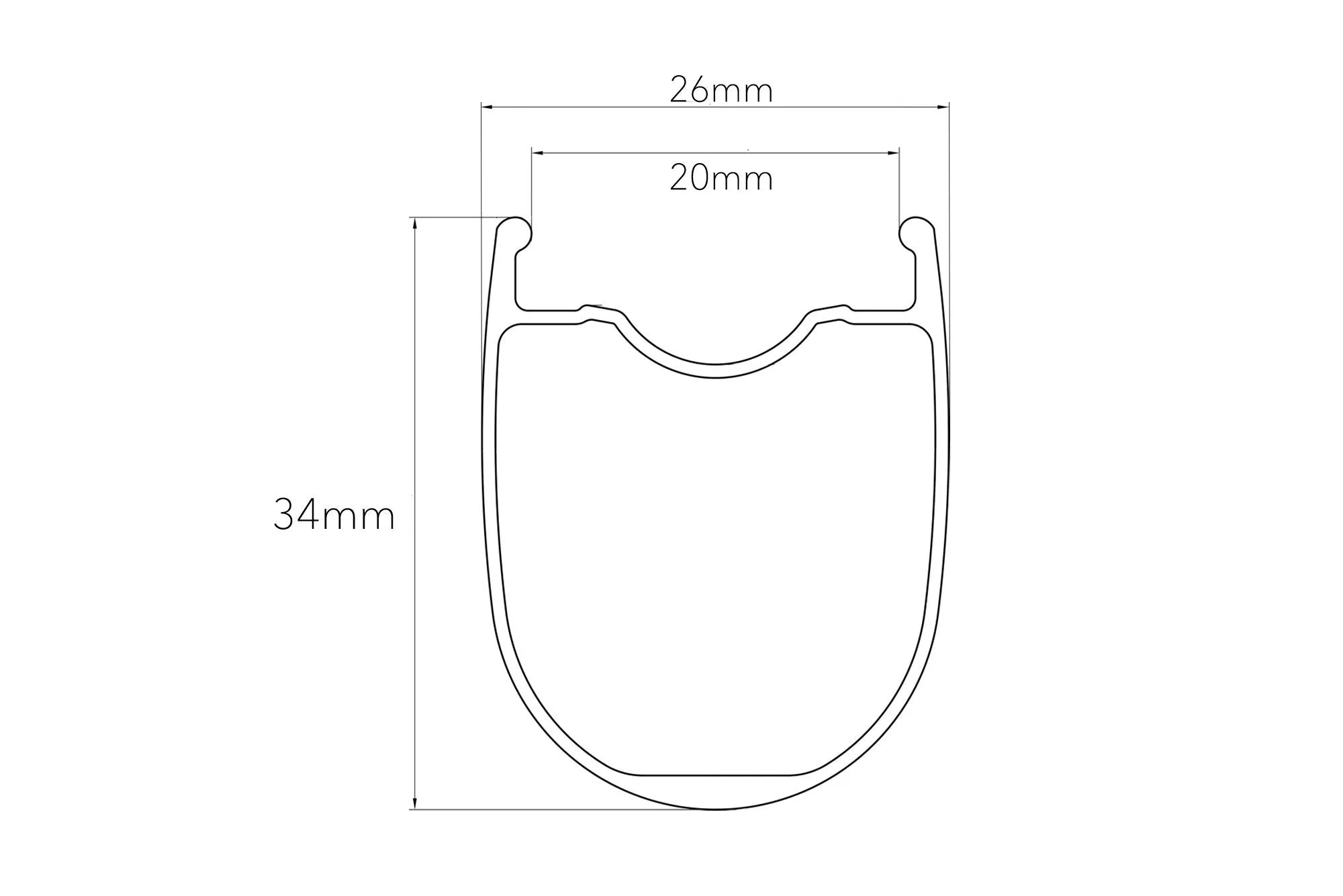 HUNT 34 Aero Wide Disc Rim | Front