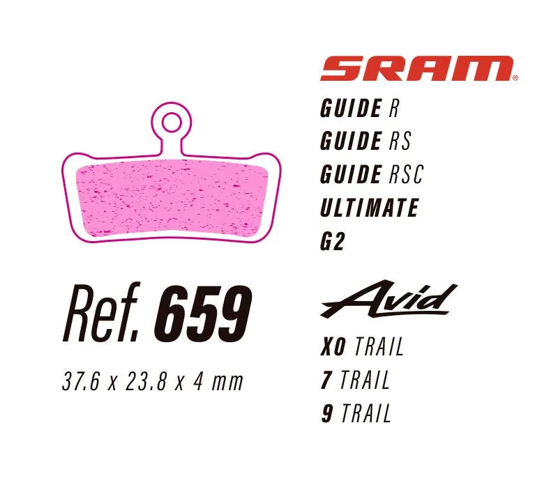 LESS Brake Pads - SRAM G2/Guide