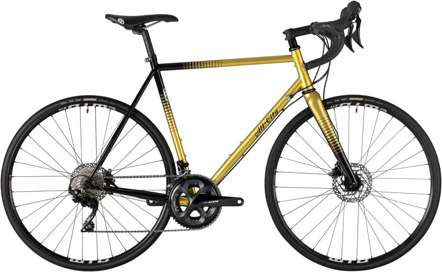 NEW All-City Zig Zag 105 - Shimano 105, Golden Leopard Steel Road Bike