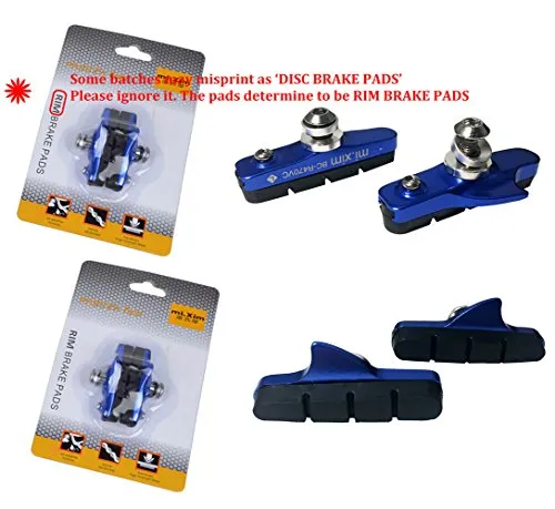 Pioneeryao Sport Road Bike Cycle Bicycle Brake Pads Block 2 Pairs