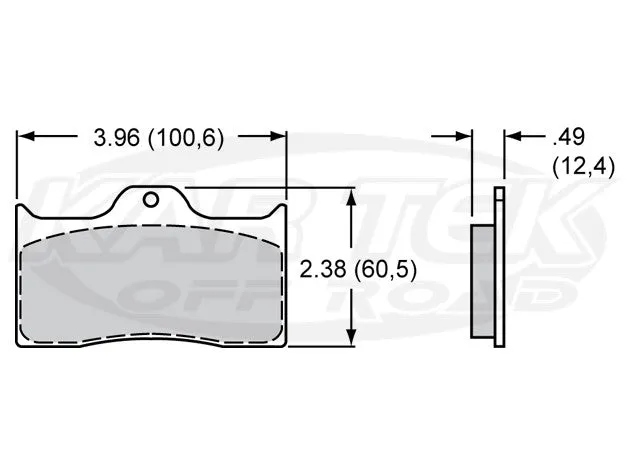 ProAm 7112 Series 4" Brake Pads BP-20