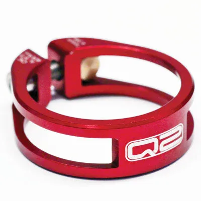 Q2 U/L Seat Collar,34.9,Red Alloy, 13Grams! Elite Seatpost Clamp Q2 Seatposts