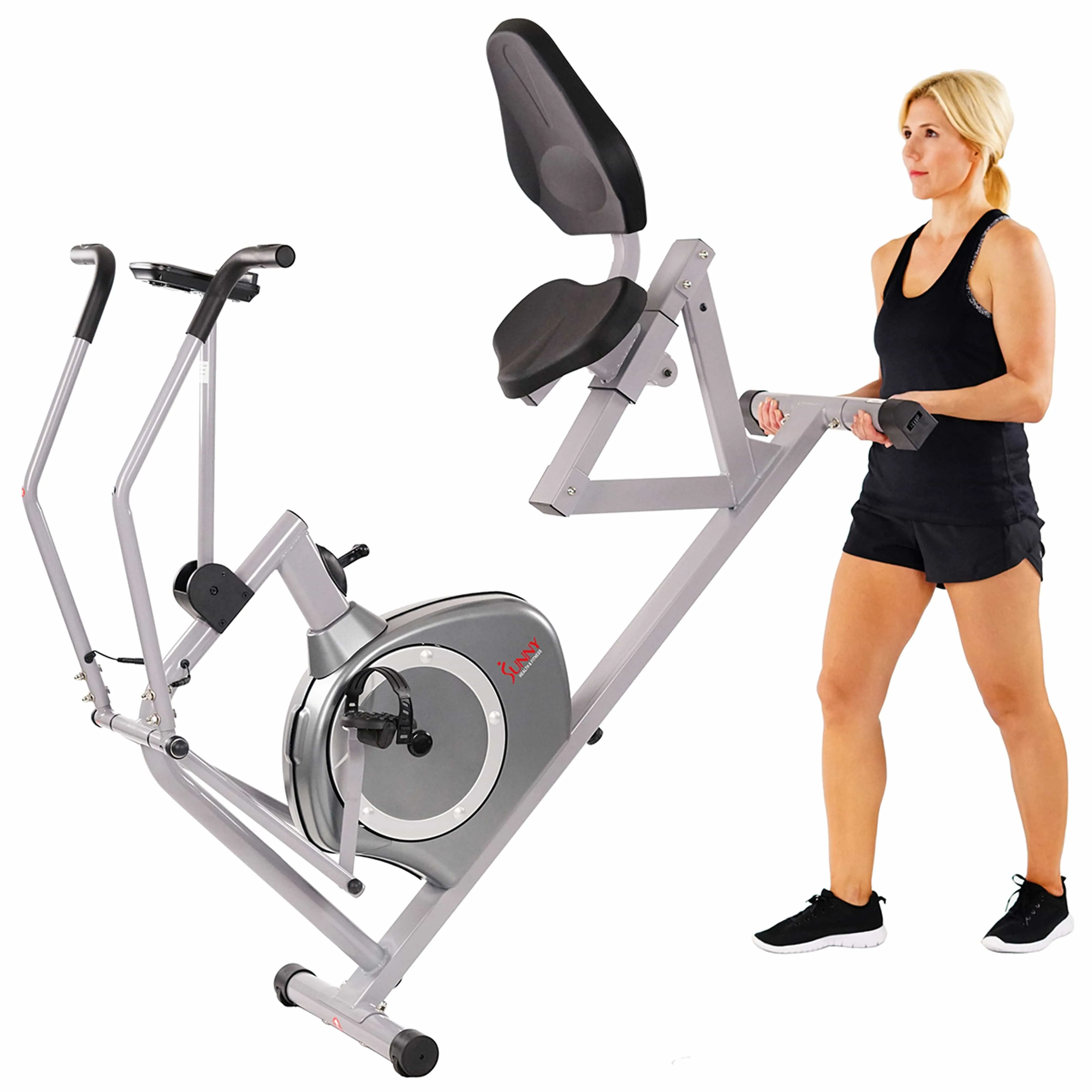 Sunny Health & Fitness Cross Training Magnetic Recumbent Bike - SF-RB4708