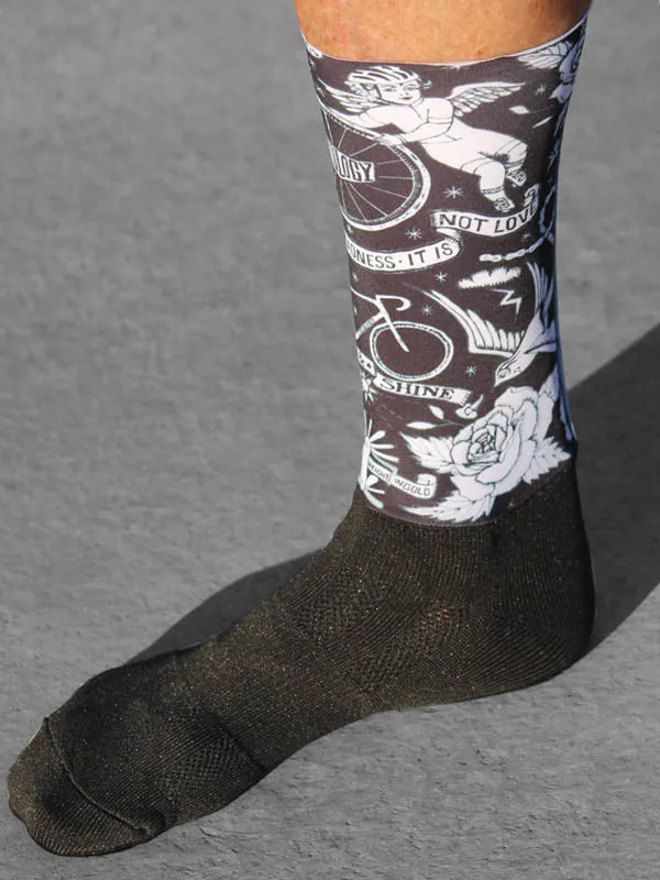 Velo Tattoo Aero Cycling Socks