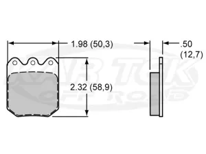 Wilwood 6812 Dynapro Brake Pads PolyMatrix E