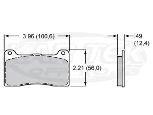 Wilwood 7812 Dynapro 4 Pads PolyMatrix A