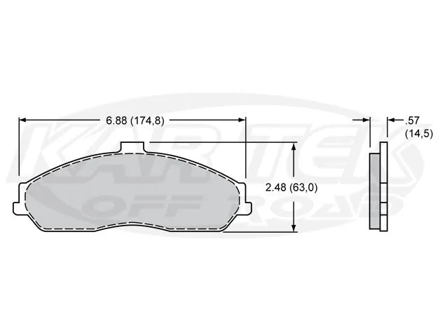 Wilwood D731 Brake Pads PolyMatrix E